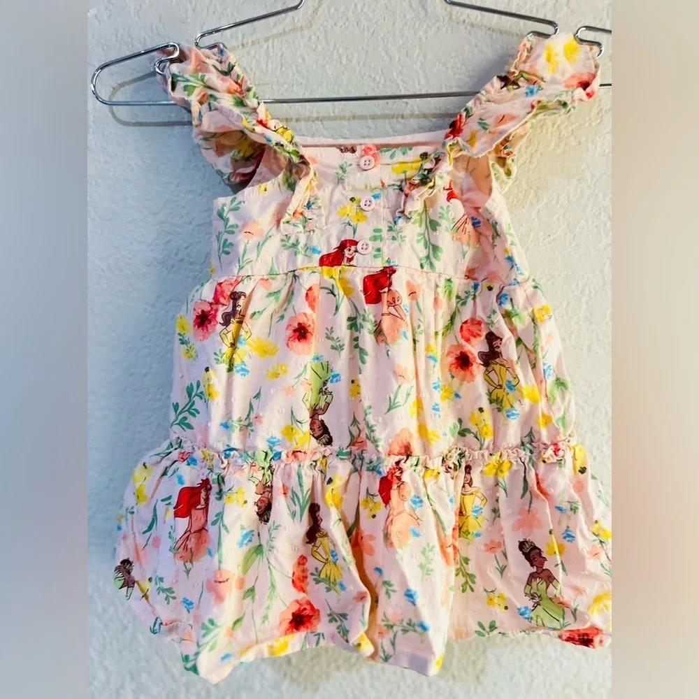 DISNEY PRINCESS Toddler Girls' Ariel Belle Tiana Swiss Dot Dress size 3T
